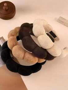 1 Bộ Băng đô cài tóc họa tiết mây sô cô la, gồm các màu đen cổ điển, nâu đất, be nhạt và nhiều màu dễ phối khác, kiểu dáng tối giản đa năng - Phù hợp cho phụ nữ và bé gái, có thể sử dụng hàng ngày, ở nhà, trang điểm và nhiều dịp khác. - Nhiều màu - Xem 3