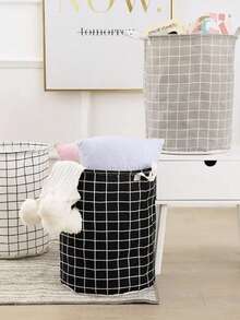 1 giỏ đựng đồ bằng vải, giỏ đựng đồ giặt, giỏ đựng quần áo bẩn, giỏ đựng đồ phân loại có thể gấp gọn, giỏ đựng đồ kẻ caro, xô đựng quần áo bẩn tròn, giỏ đựng đồ lặt vặt, giỏ đựng đồ, giỏ đựng đồ giặt - Nhiều màu - Xem 2