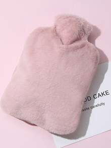 Hot Water Bag (With Rabbit Fur-Like Fleece Cover)
