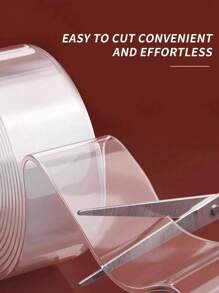 1pc 1mm Thick Transparent Multifunctional Nano Double-Sided Tape, Strong Transparent Nano Adhesive Tape, Residue-Free, Suitable For Office, Home, Daily Use