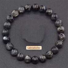 1 件经典复古真天然石虎眼石黄铁矿磷灰石拉长石绿松石紫水晶几何手链男士夏季秋季黑色手链爸爸父亲爷爷男友礼物感恩节幸运 Hoco 珠宝 - 彩色 - 查看 17