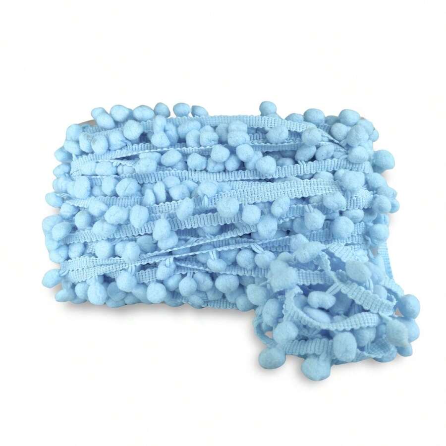 10 Meters Grelot Pom Pom Polyester Ribbon Ball 30mm Crafts - 177 - 查看 1