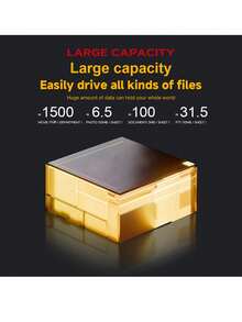 Kodak 柯达原装正品 P190 型号便携式外置硬盘 - USB 3.0 500GB 1TB 容量可选，完美存储 - 黑色 - 查看 4