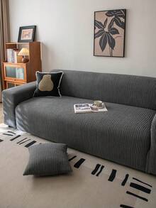 1 bộ bọc ghế sofa đa năng dùng được cả bốn mùa, bọc toàn bộ ghế sofa co giãn đa chức năng kèm vỏ gối cùng màu, có thể giặt máy, phù hợp cho phòng ngủ, phòng khách, văn phòng, dùng để che bụi cho đồ nội thất, trang trí nhà cửa. - Màu xám đen - Xem 7