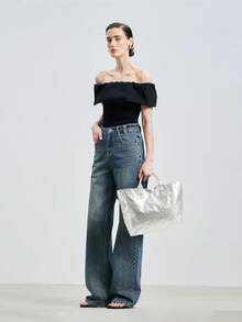 Stylish PVC Tote Purse For Women - Classy Handbag, Elevate Your Outfit With This Fashion Bag - Bạc - Xem 4