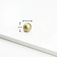 Round Brass Gold Furniture Handles For Drawers Bathroom Kitchen Storage Cabinet Pulls Wardrobe Shoe Cupboard Door Knob - Multicolor - View 9