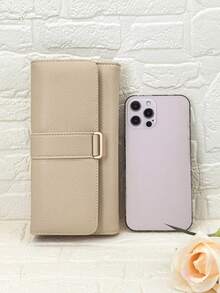 新款女士 PU 柔软长款钱包 时尚休闲大容量多功能手拿包卡包证件包携带方便适合作为节日礼物送给女士钱包钱包秋季钱包