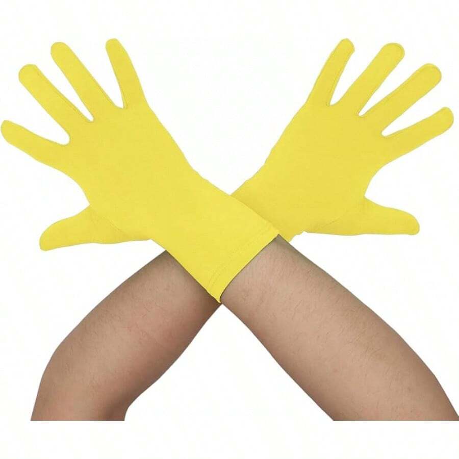 Men's And Women's Wrist Length Spandex Gloves Wedding Party Costume Party Dance Gloves
