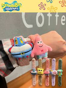 SpongeBob SquarePants 1 pieza Anillo de Papá Esponja de Bob Esponja, Pulsera del Rey Cangrejo Cangrejo Coreano, el mejor regalo de fiesta para buenos amigos, decoración perfecta para fiestas, decoración del hogar, decoración de habitación, regalos de Navidad perfectos para graduación - Multicolor - Ver 10
