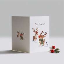 24pcs Holiday Christmas Greeting Cards With Envelopes - Various Santa Claus, Reindeer And Snowman Designs - Thanksgiving Cards, Suitable For Christmas And New Year 2025 - Paper Material
