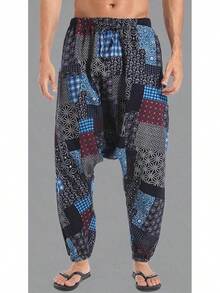 Mens Womens Harem Pants Loose Fit Boho Yoga Hippie  Drop Crotch Trousers-20256688 - Phong cách 4 - Xem 9