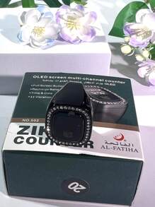 502# OLED 屏幕多通道振动提醒智能戒指，带计数器、时间、日期、闹钟功能，可戴在手指上，操作方便 - 彩色 - 查看 16