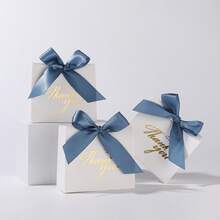 15/12/10/8/6/5/1pc, Size 4.5x1.8x3.9 Inches, Mini Thank You Gift Bags With Bow, Pink Pattern Paper Gift Bags, Suitable For Wedding, Valentine's Day Gift Packaging, Party, Birthday, Wedding, Bridal Shower Favors, Wedding Guest Gifts, Gift Boxes, Wedding Reception Decor (Black), Halloween Decor, Halloween Party Supplies - Black - View 9