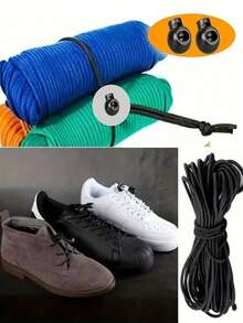 40/80 Peças Fecho de Corda Profissional, Fecho de Plástico para Corda, Zíper de Corda, Cadarços, Roupas, Mochilas, Cordas de Guarda-Chuva, Moletons, Dispositivos de Fechamento de Calças Firmemente Fixados com Fivelas de Corda