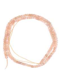 3*3mm Piedras preciosas naturales con forma de cubos de azúcar, cristales curativos sueltos, rocas con agujero perforado para hacer pulseras, joyería y manualidades