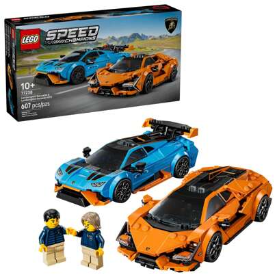 LEGO Speed Champions  Revuelto e Hurricane STO Car Toys - Brinquedo de construção para brincadeira de faz de conta para meninos e meninas, a partir de 10 anos - Kit de carrinho de brinquedo para exposição - Ideia de presente para crianças - 77238