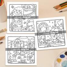 Little Cuddles Moments: Libro para colorear divertido, lindo y acogedor para adultos - 24 páginas de escenas acogedoras para colorear para aliviar el estrés: adecuado para amigos que aman colorear (Espacio acogedor para colorear)