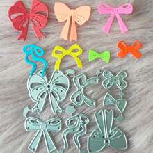 可爱蝴蝶结金属切割模具，用于相册卡片制作、DIY 手工剪贴簿工艺品模板