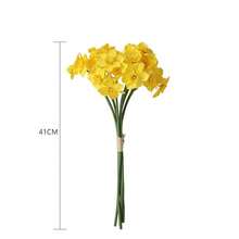 3/6 Stücke Frühlingsblumen, Künstliche Narzissen, Simulierte Blumen, Echte Blüten, Tischdekoration für Zuhause, Hochzeitstische, Weihnachtsdekoration, Blumenarrangements, Wohnzimmerdekoration, Weihnachtsszenen-Dekoration, Raumdekoration, Hochzeitsartikel, Hochzeitsgeschenke (ohne Vase)