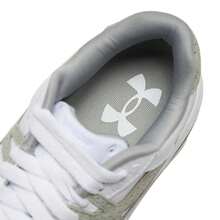 Under Armour Women's Court 96 Suede Casual Lightweight Comfortable Travel Leisure Sneakers 3028766-102 - White/Green - View 6