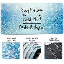 Large Keyboard Mouse Pad Set, Extended Mouse Pad+Keyboard Wrist Rest Support, Memory Foam Ergonomic Easy Typing, 4Pcs (35.4*15.9 In) Desk Pad Set For Home Office Study Game - Colorful-671326 - StayPositive - 查看 4