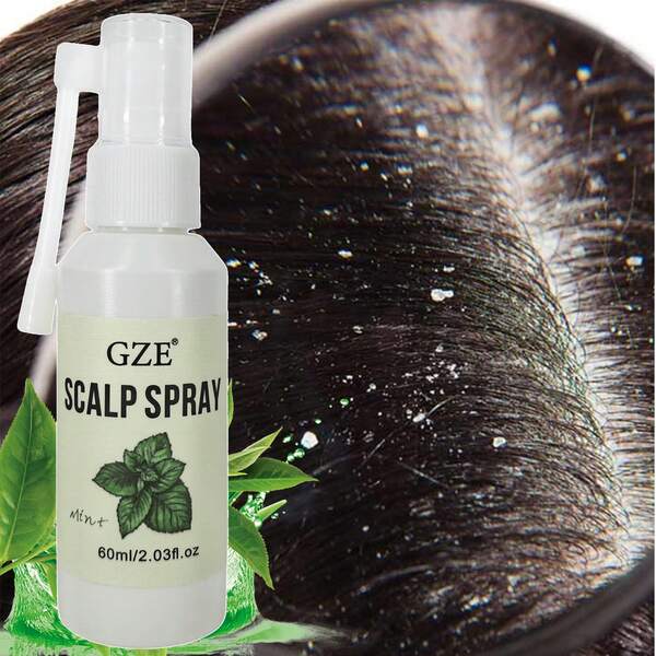 GZE Scalp Refreshing Spray - Soothes Itchy Scalp & Controls Excess Oil | Hydrates & Nourishes Hair Follicles​