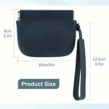 Bolsa portátil de silicona para golosinas de perros, tren para perros, comida, aperitivos, bolsillos, bolsa para caminar, entrenamiento de perros, suministro de productos de almacenamiento de alimentos, 1 ud. - Verde Oscuro - Ver 5