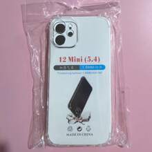 1 件透明防摔手机壳，适用于三星/苹果/红米/OPPO 智能手机，透明防摔手机壳，手机壳，手机保护套，手机壳，手机皮套，4 角防摔手机壳，透明手机壳，简约手机壳，纯色手机壳，透明手机壳，TPU 防摔手机壳（军用级防摔）防水防震防刮 - 無色 - 查看 92