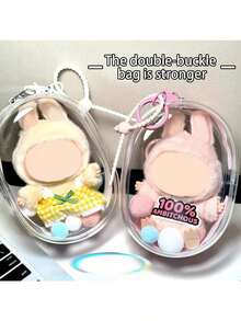 15cm Plush Toy Protective Case With Canvas, For LBB A Second-Generation Sitting And Crossbody Bag, PVC Transparent Crossbody Bag, And A Dust-Proof Storage Bag - Multicolor - View 10