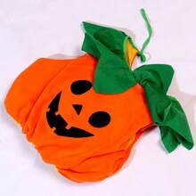 2025 可爱南瓜万圣节婴儿服装套装 - 3 件橙色南瓜套装，配南瓜帽和靴子 - 万圣节派对角色扮演 - 橘色 - 查看 8