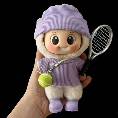 A Set Of 5 Pieces (Excluding Baby Clothes) In Stock, Including Knitted Labu Tennis Baby Clothes And Sports Sets For First, Second, And Third Generation Sitting Parties, Ragcloth Clothes And Accessories, Halloween/Christmas Gifts