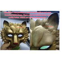 1 件成人 3D 立体 PU 泡沫狮子面具 - 适合万圣节、狂欢节、化妆舞会