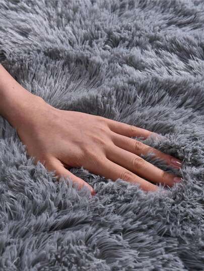 Moderne Indoor Zachte Vloerkleed Living Room Bedroom Dorm Polyester Tufted Throw Runner Home ative Plush Fluffy Furry Fur Area Rugs Blauw Grijs Lightweight Comfy Vloer Tapijt view 3