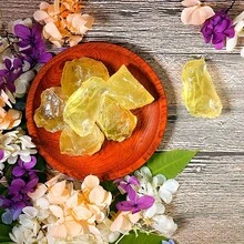 Natural Raw Citrine Chunks | 100% Authentic Faux Gemstone Specimens For Jewelry Making, Mineral Collecting & Geode Decor | Bulk Tumbled Stone Pieces, DIY Craft Supplies & STEM Education Kit - Yellow - View 4