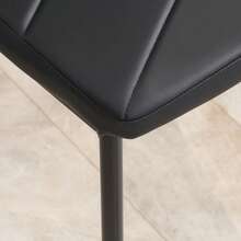 Ensembles de table et chaises de salle à manger - Noir - Voir 5