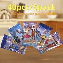 40/80 Cards - Tralala Tung Tung Sahur: Mythical Mountain And Sea Series Strategy Card Game, Each Pack Contains 8 Smooth Laser Printed Basic Cards, Anime Style Battle Collectible Cards, Random Outer Packaging - A Meaningful Gift For Anime Lovers - Multicolor - View 9