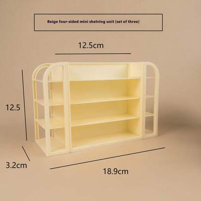 1 pieza Estantería miniatura de supermercado DIY, Estantería de exhibición de tienda de conveniencia, Material de estantería de comestibles en miniatura, Regalo perfecto para cumpleaños, Navidad, Halloween