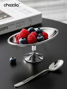 choxila 1pc Stainless Steel Dessert Cup, Ice Cream Cup, Dessert Bowl, Yogurt Snack Candy Cups, Salad Fruit Pudding Bowls, For Party/Holiday/Festival/Family Gathering/Wedding/Ramadan - Dessert Cup - View 3