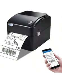 Portable Wireless Printer, Mobile Printer With Carrying Case, Suitable For Office, Travel, School, Car, Home Black - Black - View 2