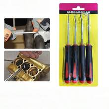 4pcs/8pcs Multi-Purpose Automotive Seal Hook Set, Mini Seal Puller Long Hook Pry Bar, O-Ring Seal Removal Tool Kit, Manual Tools For Car Repair, Bicycle, Motorcycle