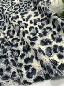 1 件豹纹四向弹力面料，适用于 DIY 包包、发带、裙子、服装