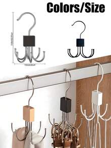 3/2/1pc Belt Organizer For Closet 360° Rotatable, Belt Hanger, 4/5/6pcs Space-Saving & Multi-Functional Closet Organizer For Belts, Bras, Ties, Scarves, Tank Tops & Wallets – Ultimate Accessory Storage Solution