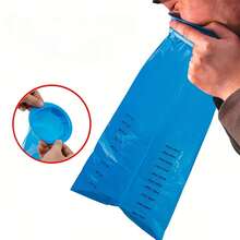1000ml (33.81oz) Leak-Proof Disposable Vomit Bags, PE Material, Odor-Resistant Emergency Vomit Bags, Leak-Proof & Self-Sealing Bags For Sickness, Drunkenness, Illness, Multi-Use Portable Waste Collection Pouches, Durable Spill-Resistant Design