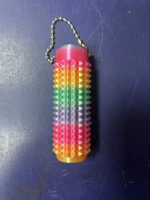 Spiky Grippie Stim Keychain - Finger Massage Stress Relief Keychain - Multicolor - View 12