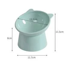 Tilted Feeding Bowl With Neck Protection, Comfortable Eating For Cats Or Dogs, Large Capacity, Novel Colors