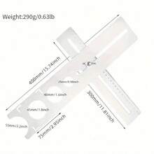 1pc Adjustable Tile Locator, Wall Marking Position Ruler, Ceramic Hole Cutter, Tile Drill Bit, Marble Hole Opener, Construction Tool - 1 PCS - View 2