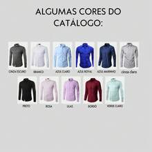 Kit 5 Men's Long Sleeve Slim Plain Dress Shirts - Nhiều màu - Xem 3