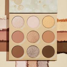 Paleta de sombras de ojos Colourpop Going Coconuts - Paleta de sombras de ojos neutras de tonos fríos con acabados ultra aterciopelados y sedosos - Maquillaje de ojos de alta pigmentación con una fórmula de larga duración (0.3 Oz)