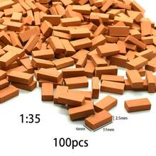 100/200 1:16 1:35 Model Bricks, Mini Bricks DIY Mini Building, House Building, Adult Building Model - Multicolor - View 9