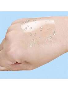 1卷自粘防水游泳绷带，透明纹身遮盖胶带，淋浴防护第二层皮肤胶带，防水防摩擦 - 透明 - 查看 3